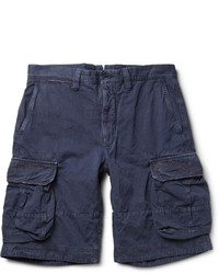 Pantaloncini di cotone blu scuro di Incotex