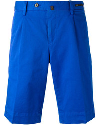 Pantaloncini di cotone blu di Pt01