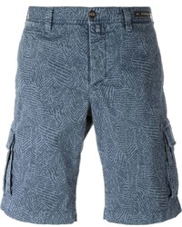 Pantaloncini di cotone blu di Pt01