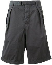 Pantaloncini di cotone grigio scuro di Sacai
