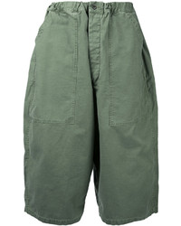 Pantaloncini di cotone verde oliva di Marka