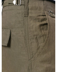 Pantaloncini di cotone verde oliva di Ermanno Scervino