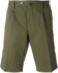 Pantaloncini di cotone verde oliva di Pt01
