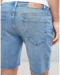 Pantaloncini di jeans azzurri di Selected