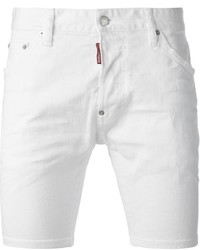 Pantaloncini di jeans bianchi di DSQUARED2