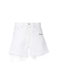 Pantaloncini di jeans bianchi di Off-White