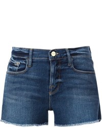 Pantaloncini di jeans blu scuro
