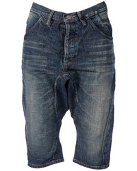 Pantaloncini di jeans blu scuro di Anrealage