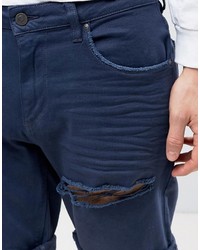 Pantaloncini di jeans blu scuro di Asos