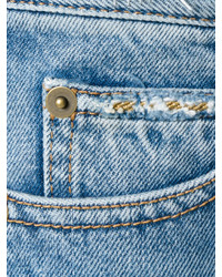 Pantaloncini di jeans blu di Saint Laurent
