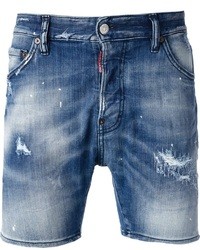 Pantaloncini di jeans blu di DSquared