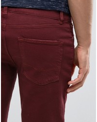 Pantaloncini di jeans bordeaux di Asos