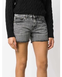 Pantaloncini di jeans grigi di Saint Laurent