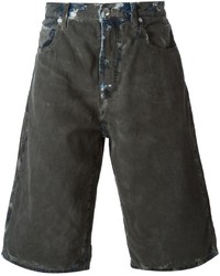 Pantaloncini di jeans grigio scuro di McQ by Alexander McQueen