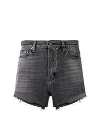 Pantaloncini di jeans grigio scuro di Saint Laurent