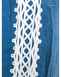 Pantaloncini di jeans ricamati blu di Stella McCartney