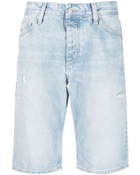 Pantaloncini di jeans stampati azzurri di Tommy Jeans
