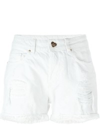 Pantaloncini di jeans strappati bianchi di Zoe Karssen