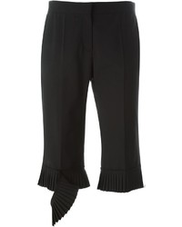 Pantaloncini di lana a pieghe neri di EACH X OTHER