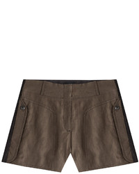 Pantaloncini di lino marroni