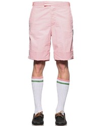 Pantaloncini di seersucker rosa