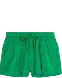 Pantaloncini di seta verdi