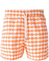 Pantaloncini stampati arancioni