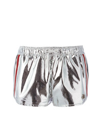 Pantaloncini stampati argento di Moncler