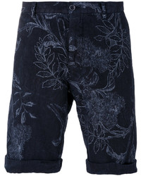 Pantaloncini stampati blu scuro di Etro