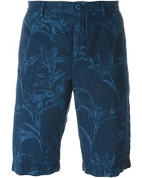 Pantaloncini stampati blu scuro di Etro