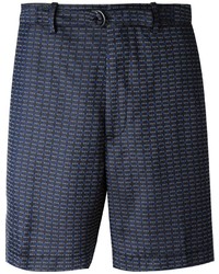 Pantaloncini stampati blu scuro di Lanvin