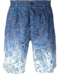 Pantaloncini stampati blu di Etro