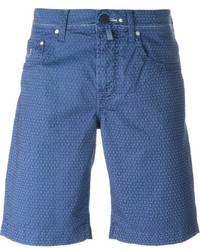 Pantaloncini stampati blu di Jacob Cohen