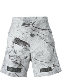 Pantaloncini stampati grigi di Off-White