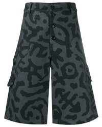 Pantaloncini stampati grigio scuro di Moschino