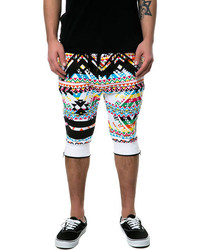 Pantaloncini stampati multicolori