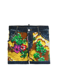 Pantaloncini stampati multicolori di Dsquared2