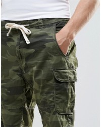 Pantaloncini stampati verde oliva di Pull&Bear