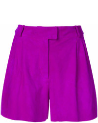 Pantaloncini viola melanzana