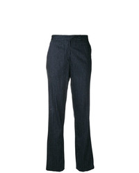 Pantaloni a campana a righe verticali blu scuro di Golden Goose Deluxe Brand
