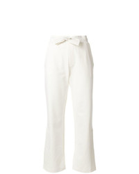 Pantaloni a campana bianchi di Moncler