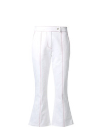 Pantaloni a campana bianchi di MSGM