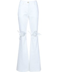 Pantaloni a campana bianchi di Rosie Assoulin