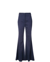 Pantaloni a campana blu scuro di Dvf Diane Von Furstenberg