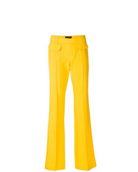 Pantaloni a campana gialli di Talbot Runhof