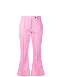 Pantaloni a campana rosa di MSGM