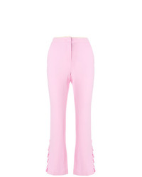Pantaloni a campana rosa di N°21