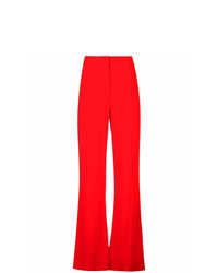 Pantaloni a campana rossi di Dvf Diane Von Furstenberg