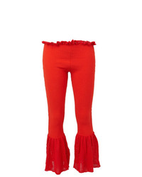 Pantaloni a campana rossi di Helen Lawrence