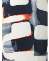 Pantaloni a campana stampati multicolori di Jean Paul Gaultier Vintage